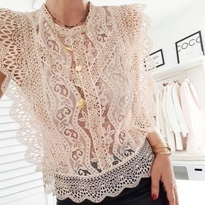 GORGEOUS ZARA Victorian Lace Blouse